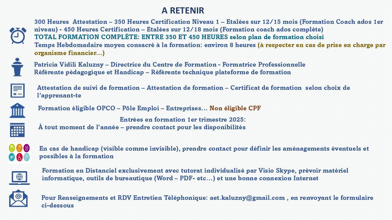 INSCRIPTION COACH ADOS 2026 MODALITÉS