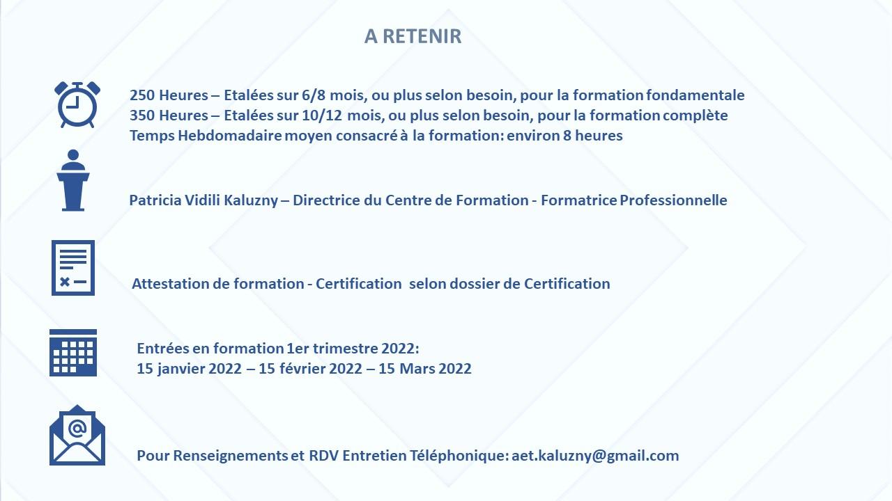 A RETENIR RA 2022