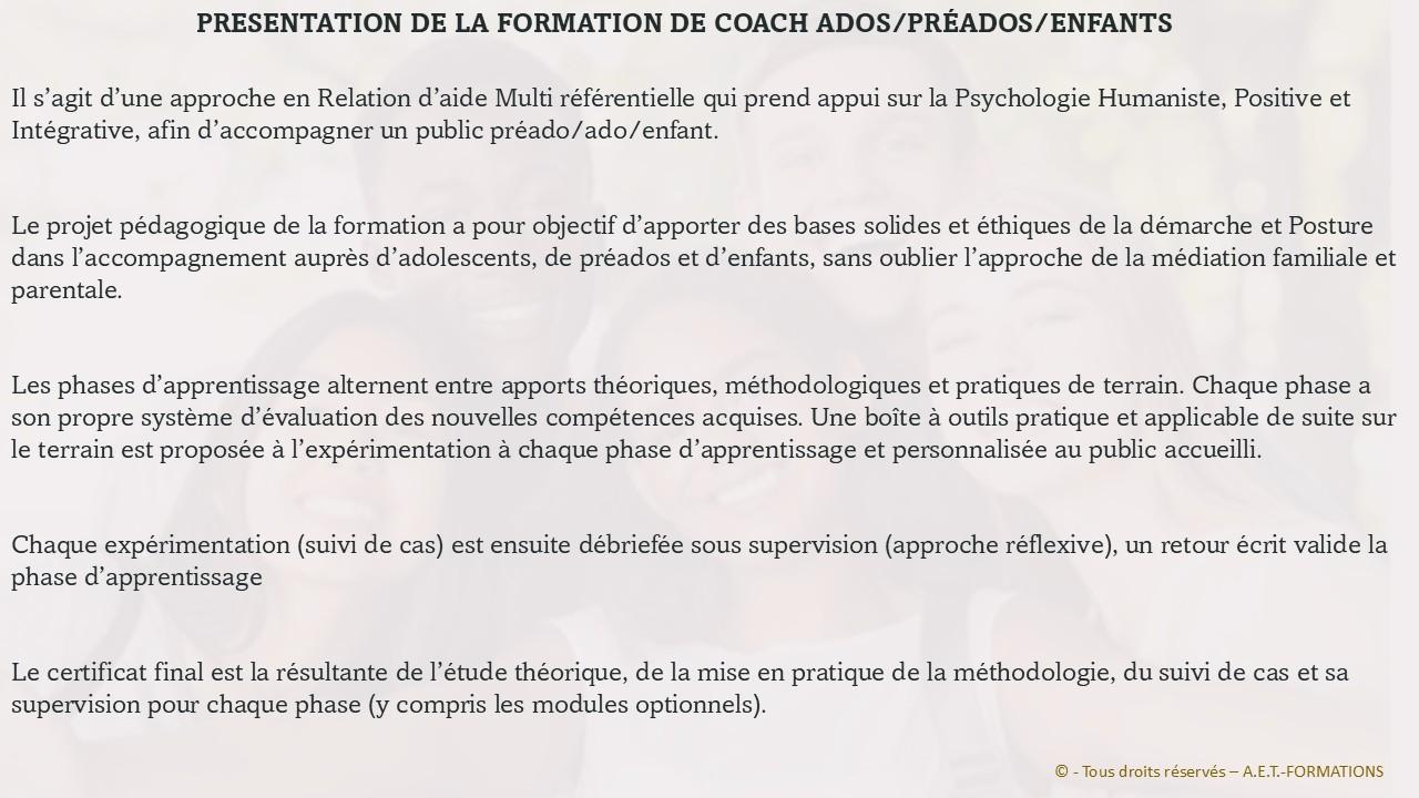 FORM COACH ADOS 2026