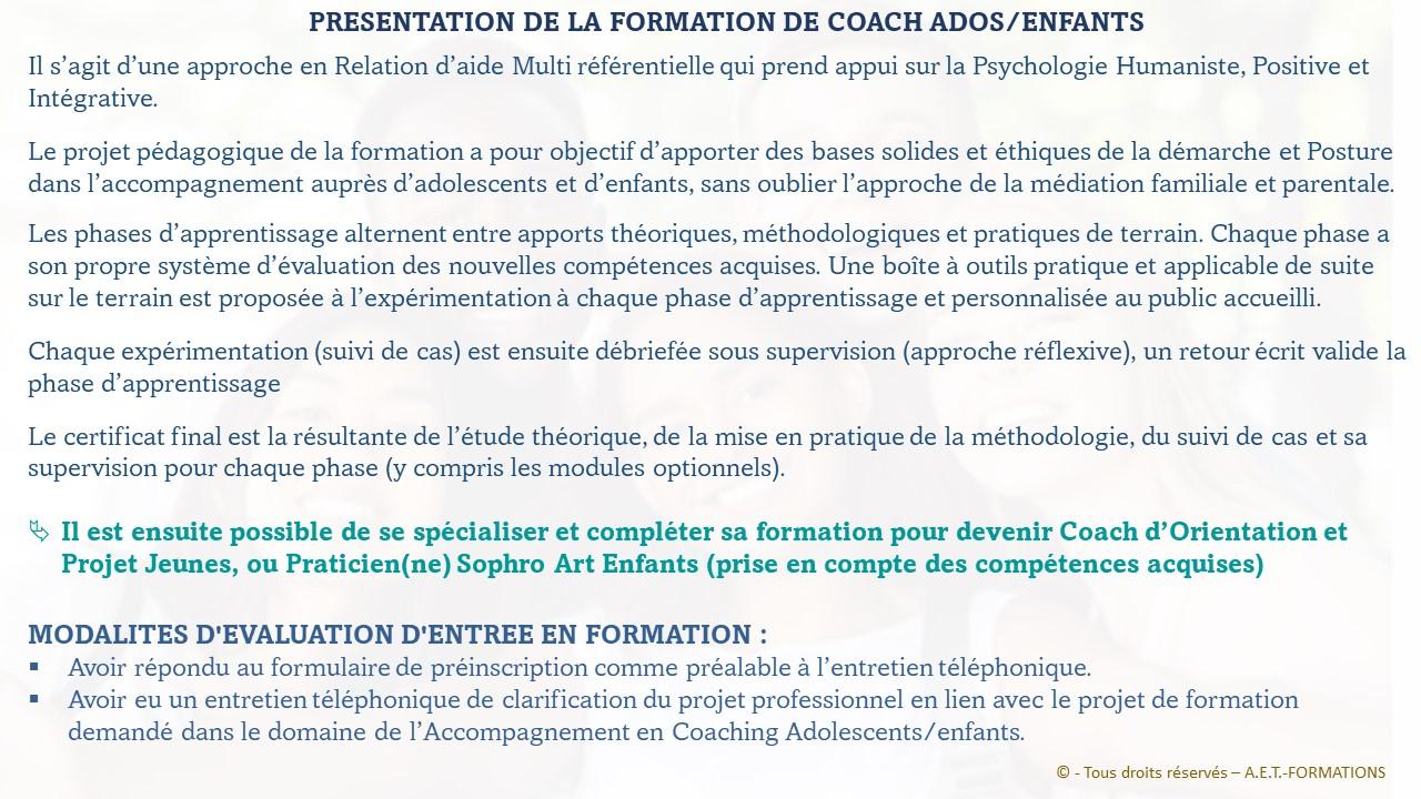 FORM COACH ADOS 2024