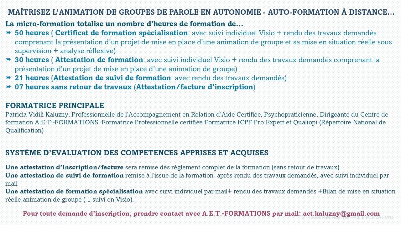 MF GROUPE DE PAROLE 1