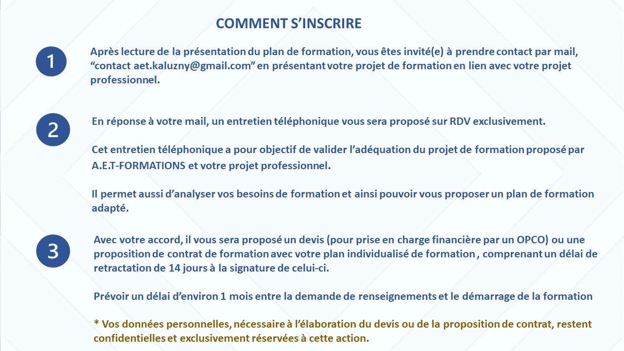 COMMENT S INSCRIRE
