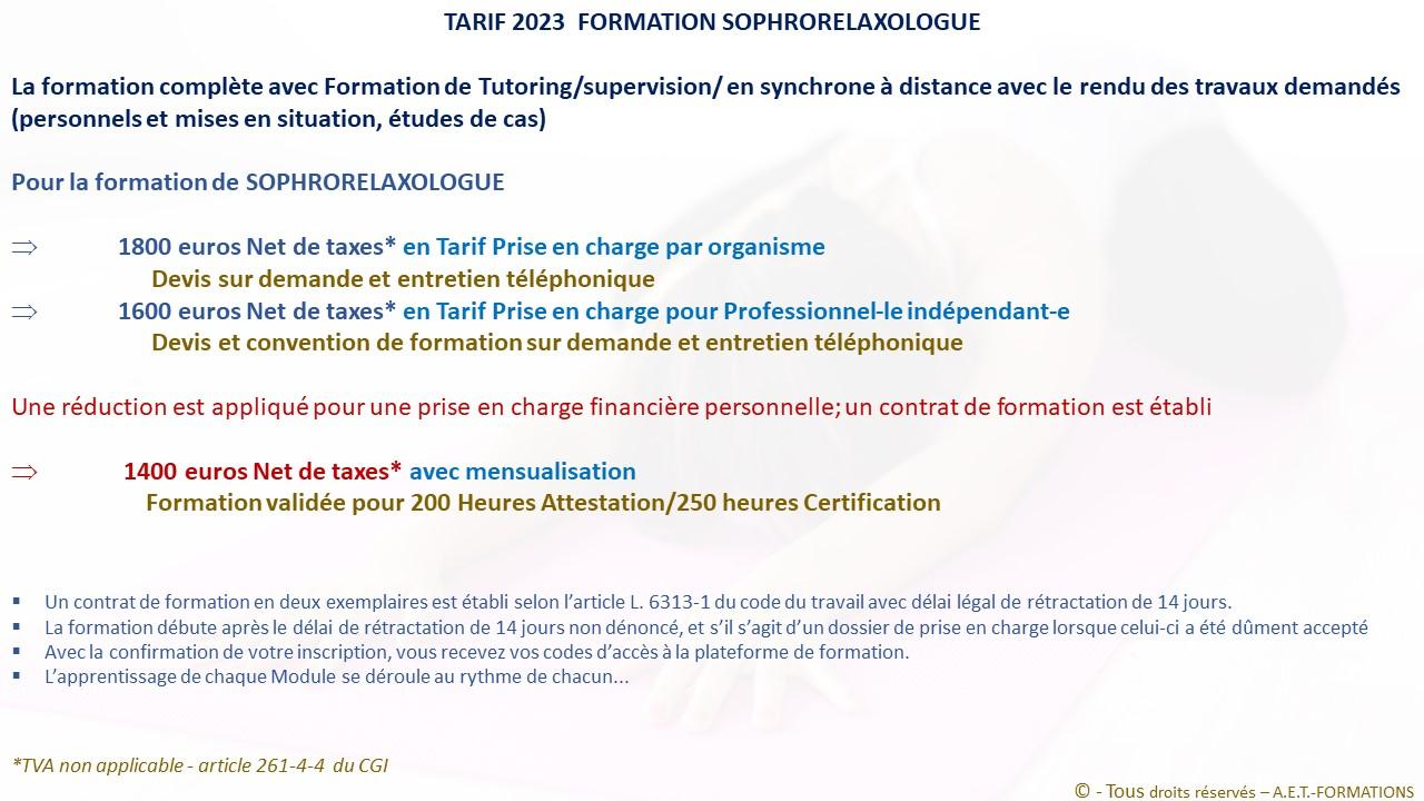FORM SOPHRO 2023