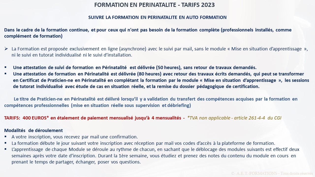 TARIF PERINAT 2023 1